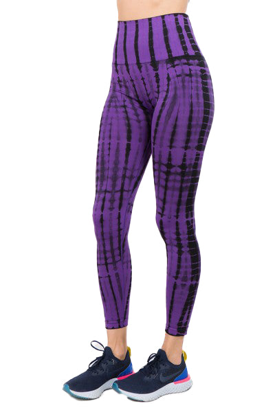 Girls Tie Dyed High Waist Butt Lift Booty Yoga Tights By YELETE (TT-005)