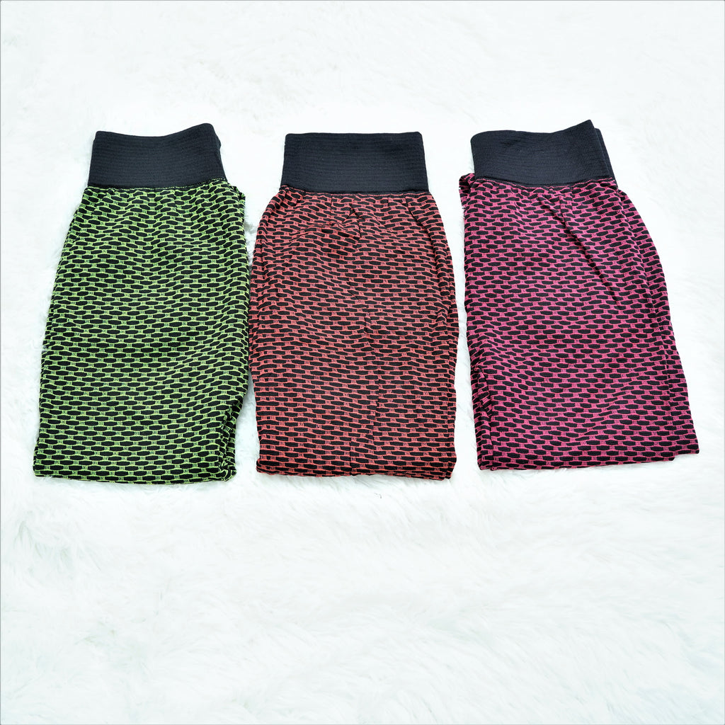 Girls Simple Bricks Style Flexible Tights (TT-015)