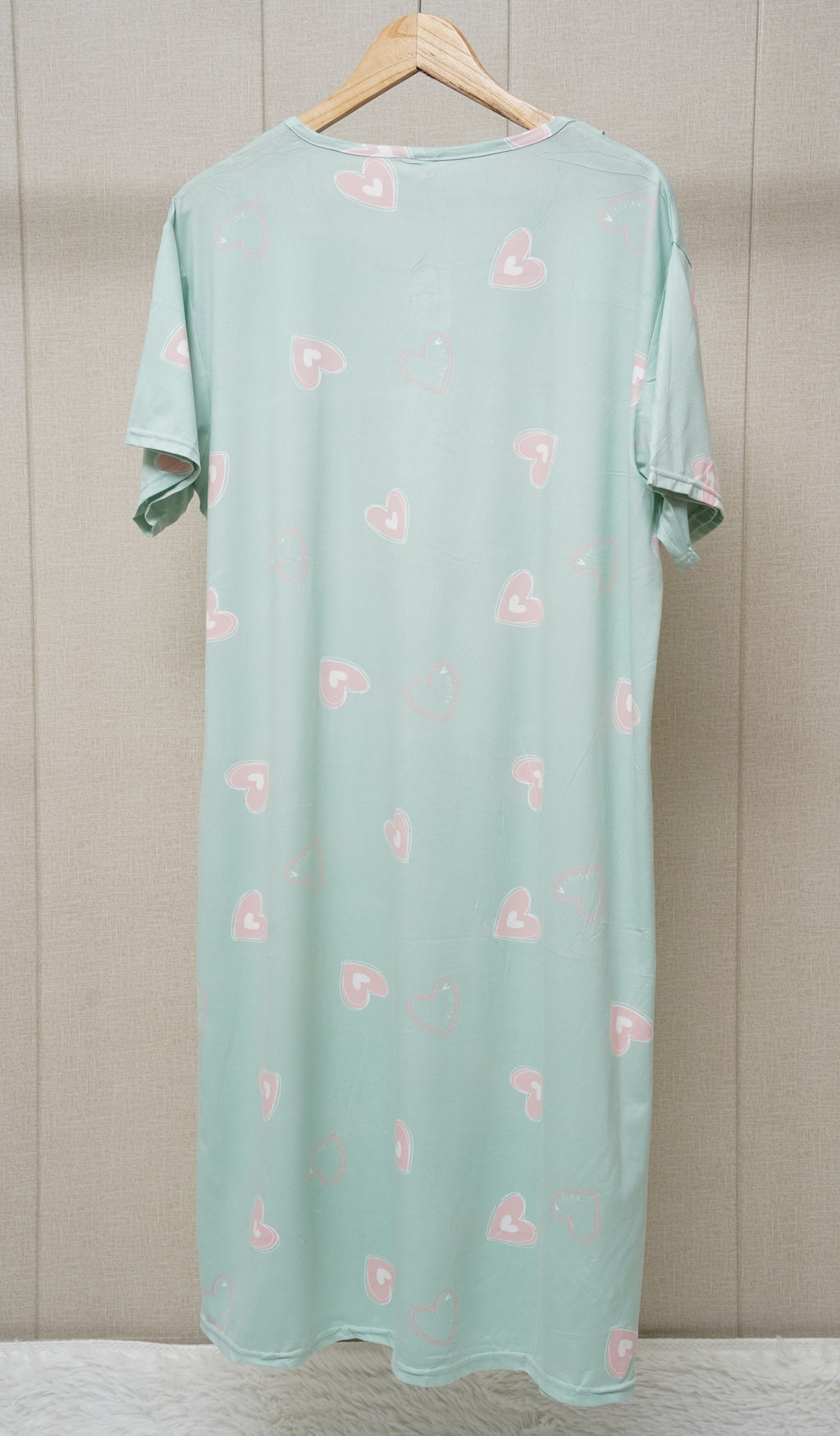 Heart  printed long T-shirt