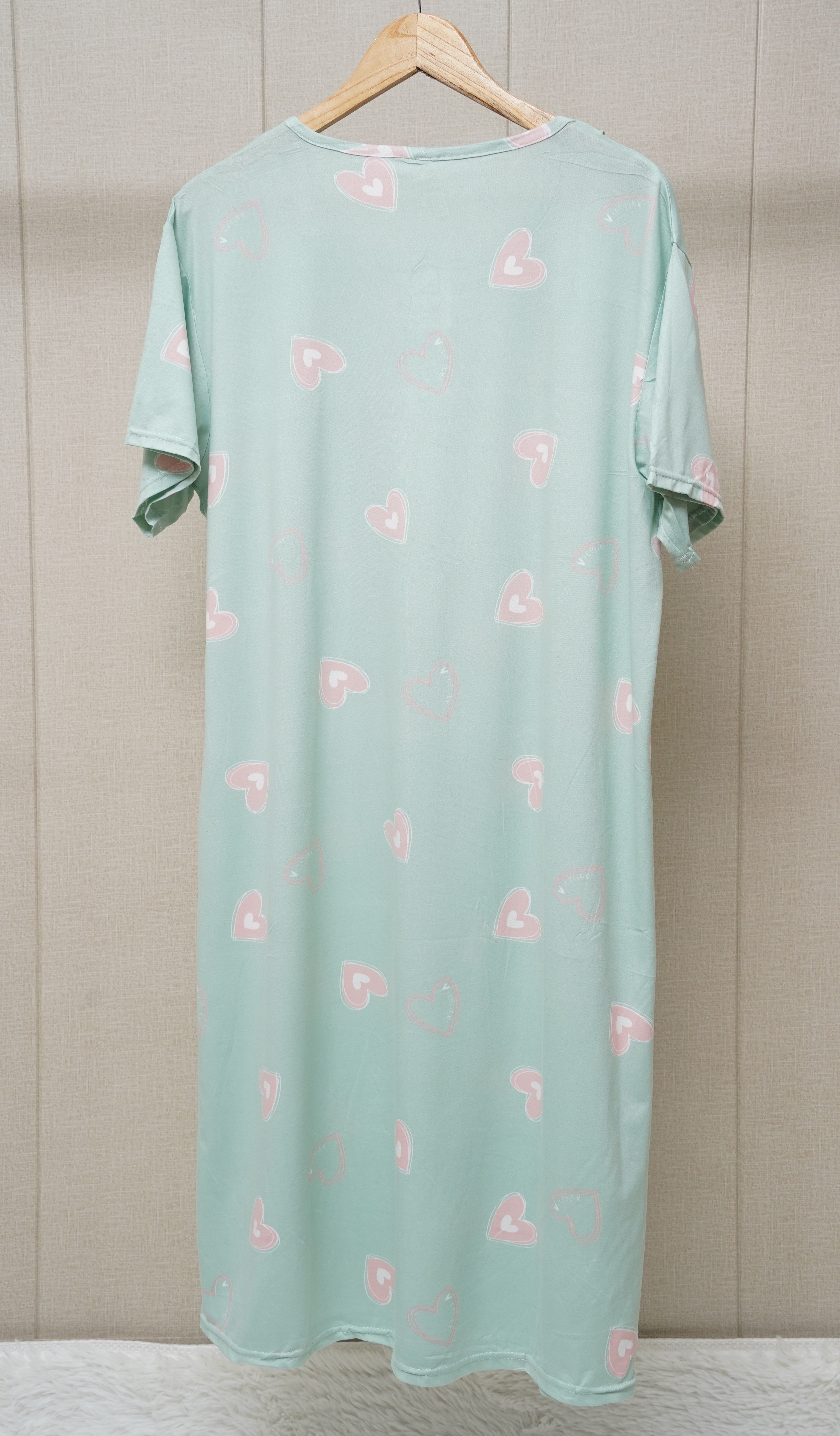 Heart  printed long T-shirt